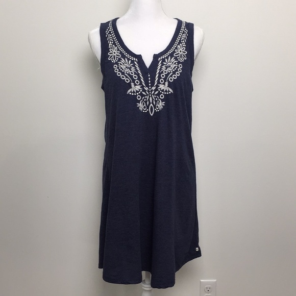 Lucky Brand Dresses & Skirts - Lucky Brand Embroidered Cotton Tank Dress